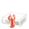 Tara Wilson Designs Giftware Cocktail Napkin Holder - Red Lobster