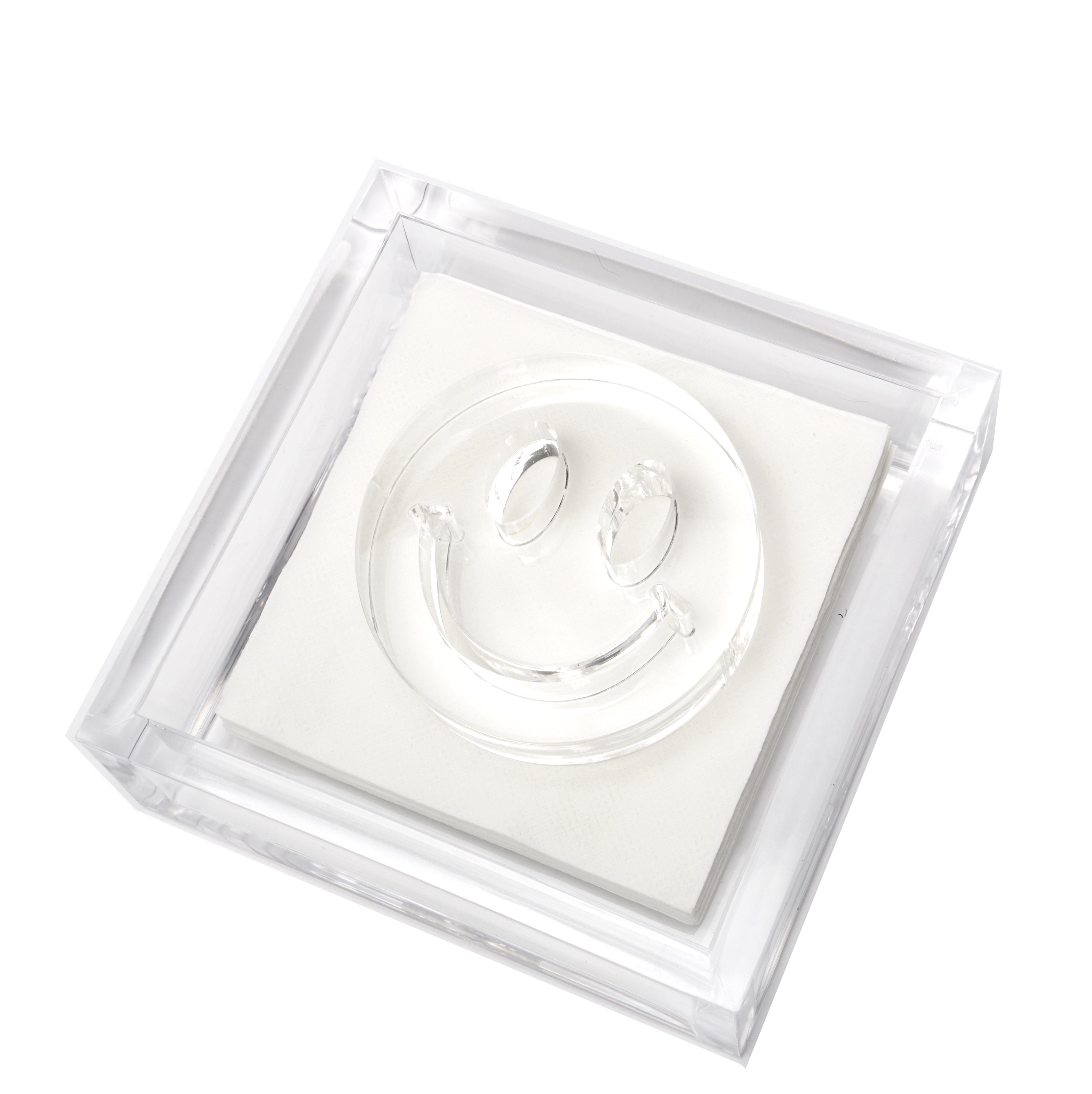Tara Wilson Designs Giftware Cocktail Napkin Holder - Smiley Face
