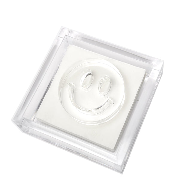 Tara Wilson Designs Giftware Cocktail Napkin Holder - Smiley Face