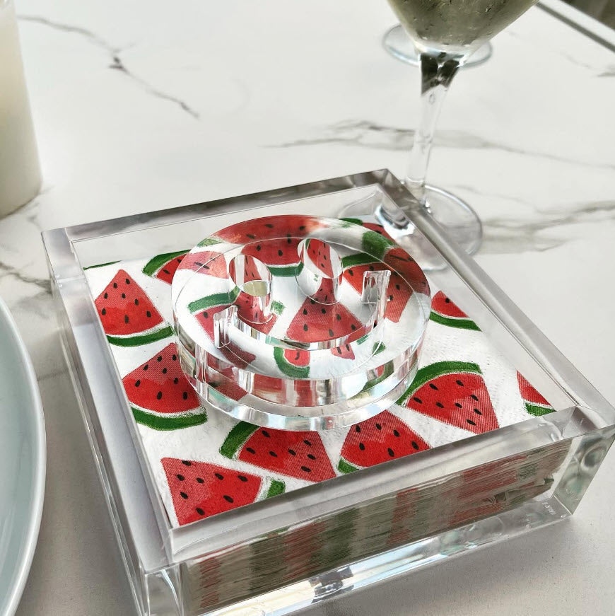 Tara Wilson Designs Giftware Cocktail Napkin Holder - Smiley Face