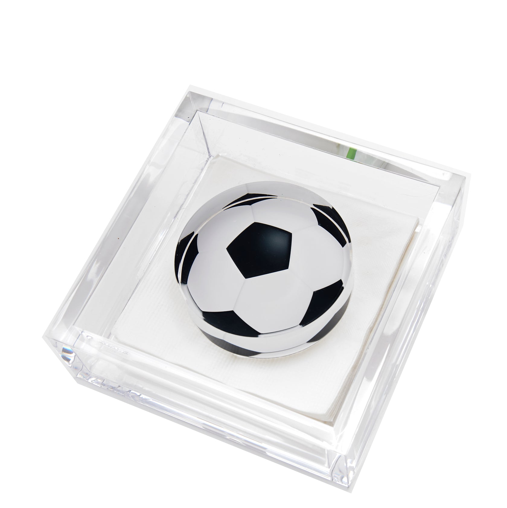 Tara Wilson Designs Giftware Cocktail Napkin Holder - Soccer