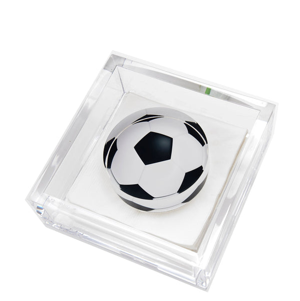 Tara Wilson Designs Giftware Cocktail Napkin Holder - Soccer