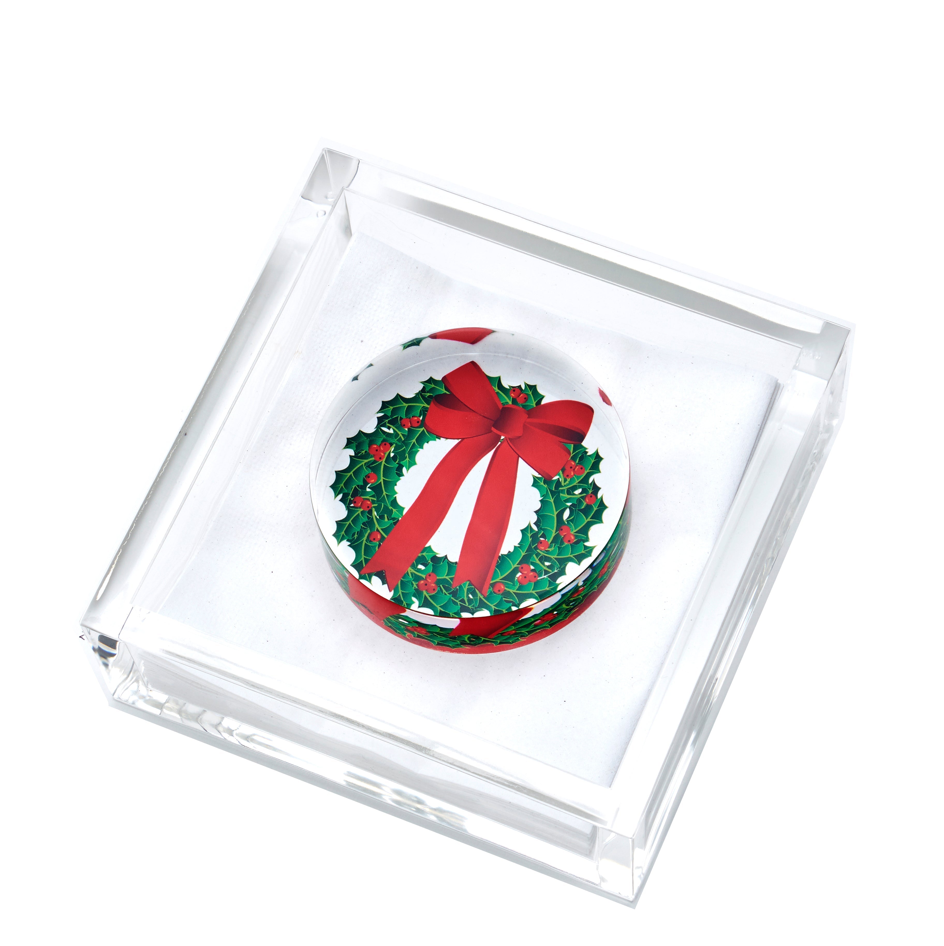 Tara Wilson Designs Giftware Cocktail Napkin Holder - Wreath