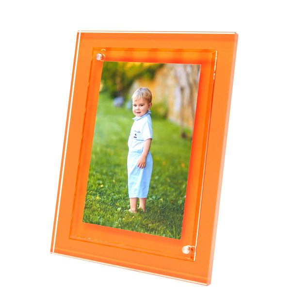 Tara Wilson Designs Picture Frames Color Acrylic Frame - Orange