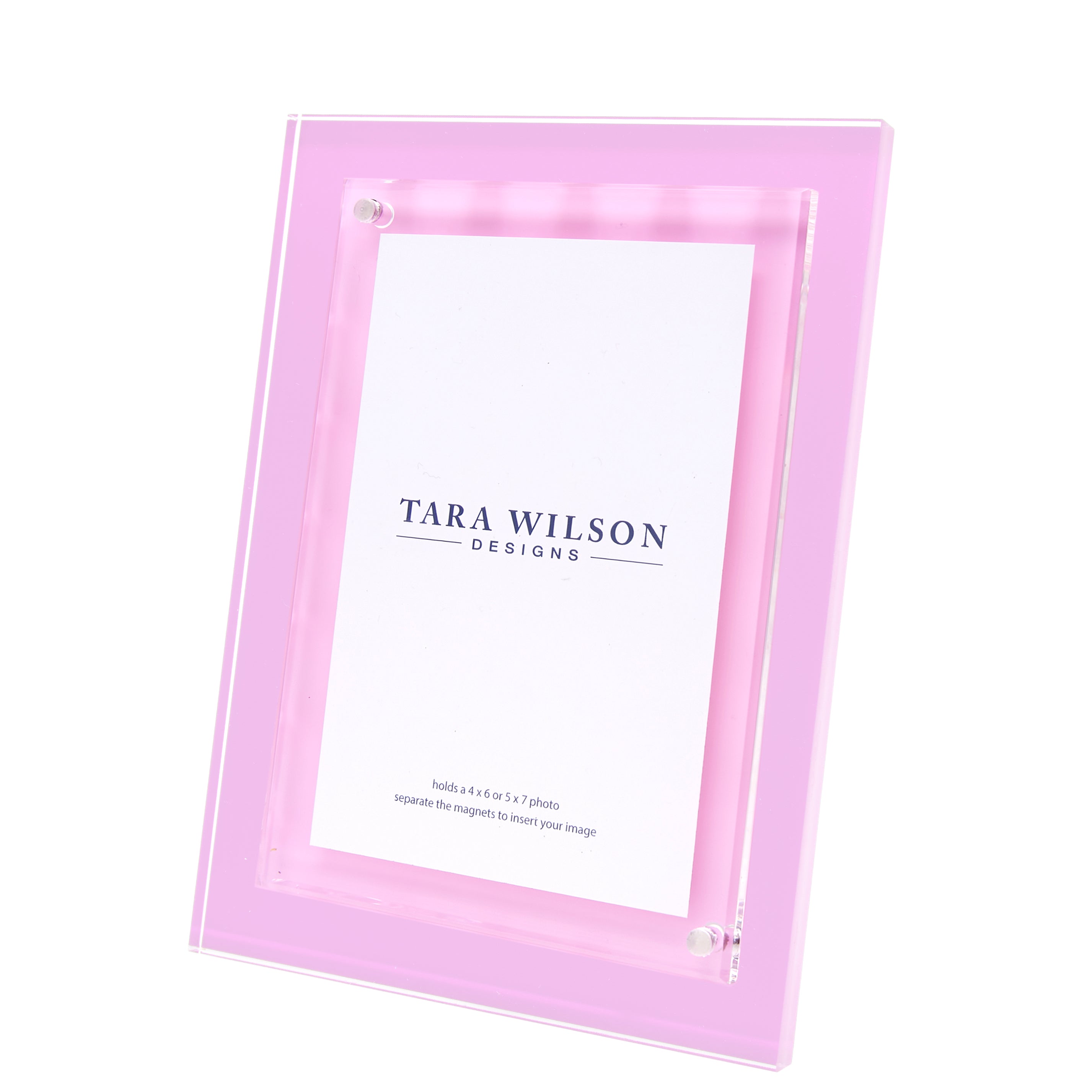 Tara Wilson Designs Picture Frames Color Acrylic Frame - Pastel Pink