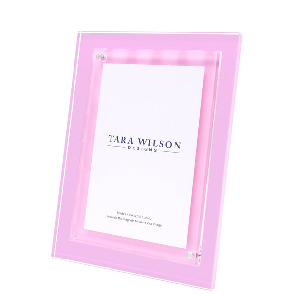 Tara Wilson Designs Picture Frames Color Acrylic Frame - Pastel Pink