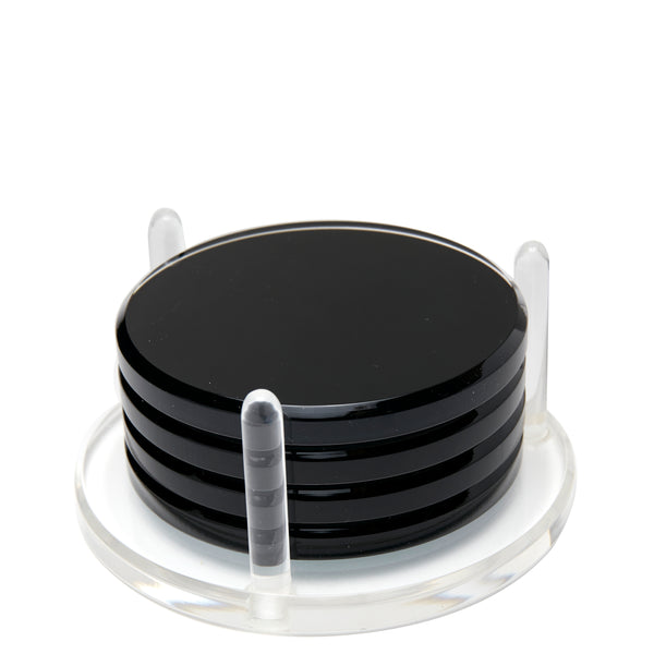 Tara Wilson Designs Giftware Drink Coasters - Black / White
