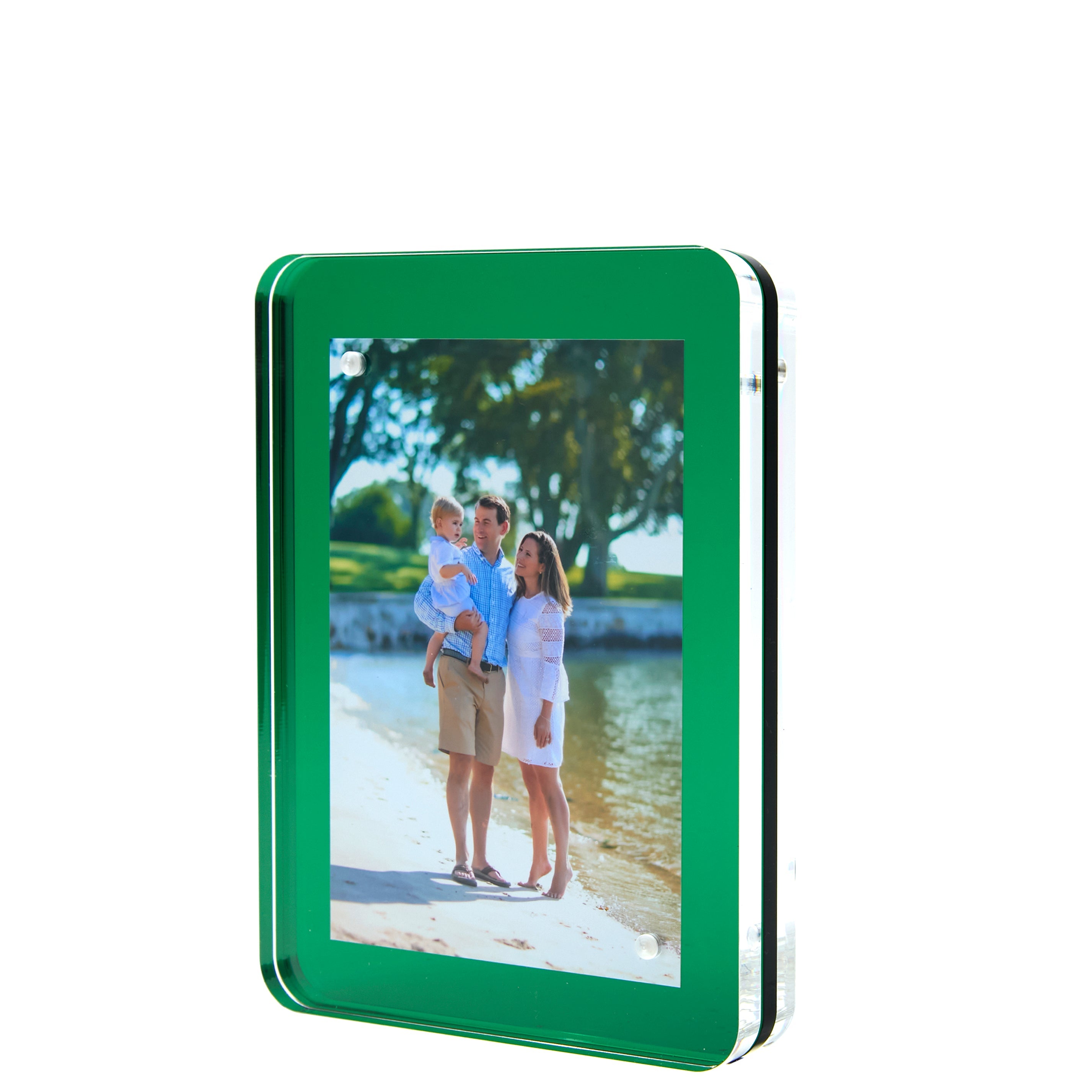Tara Wilson Designs Picture Frames Emerald Acrylic 4" x 6" Flip Frame