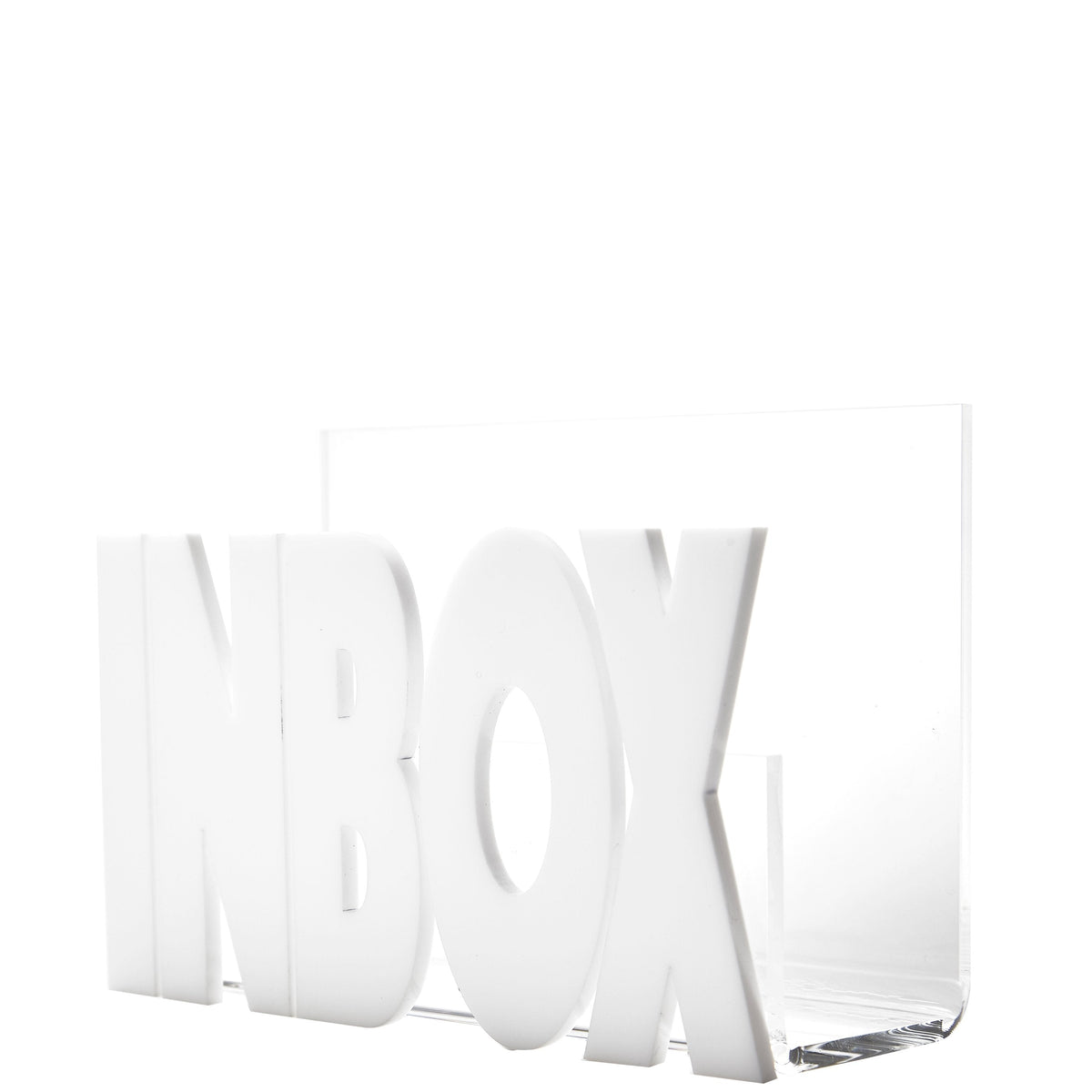 Powder Inbox Image Inbox - White: Chic Acrylic Desk Organizer | Best Prices — ShopTheAddison