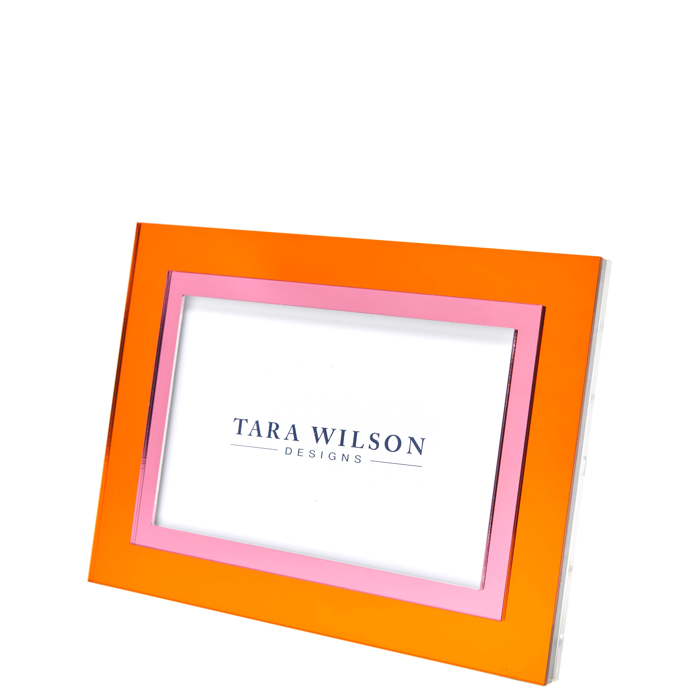 Tara Wilson Designs Giftware Inlaid Frame 5x7 - Orange & Pink