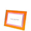 Tara Wilson Designs Giftware Inlaid Frame 5x7 - Orange & Pink