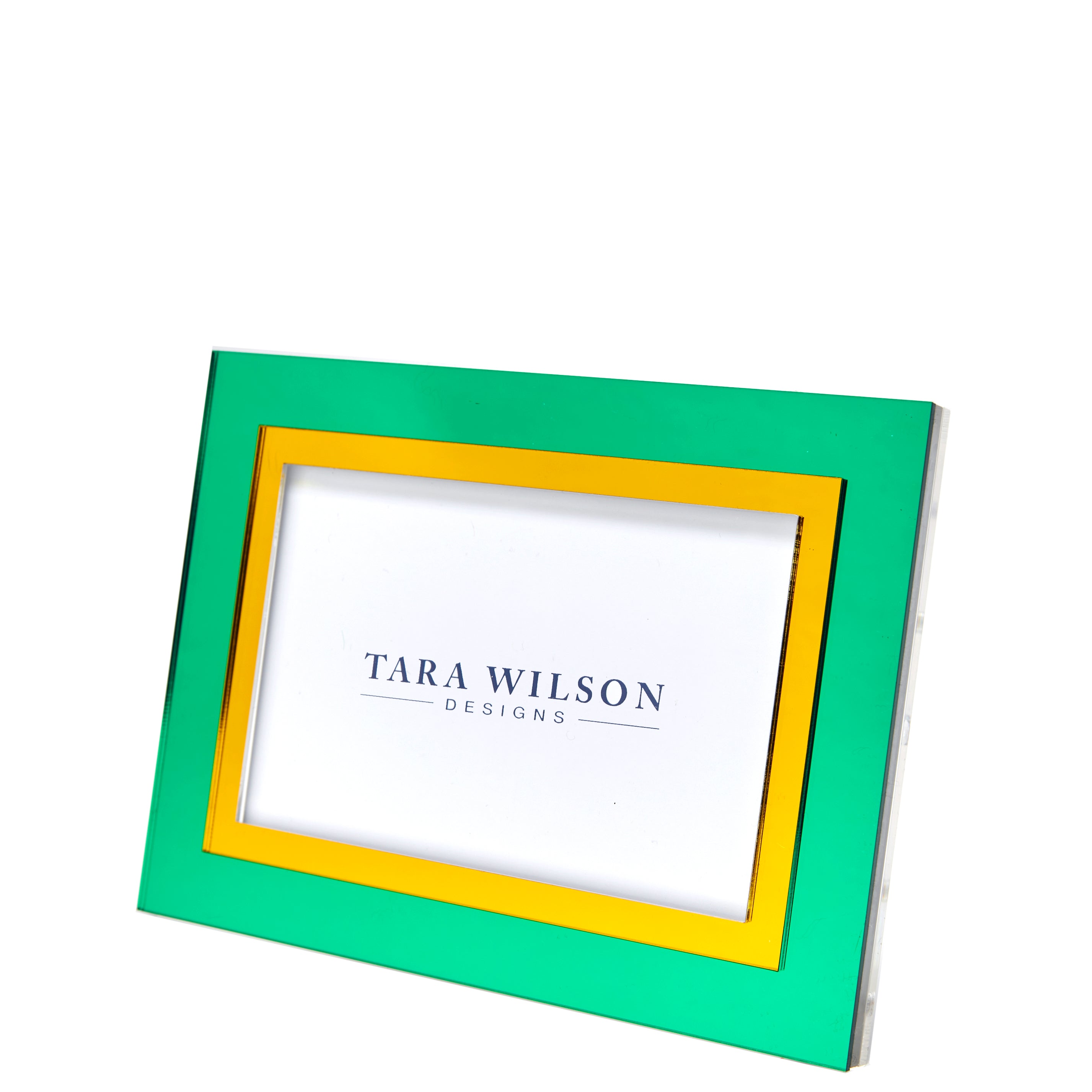 Tara Wilson Designs Giftware Inlaid Frame 5x7 - Yellow & Green