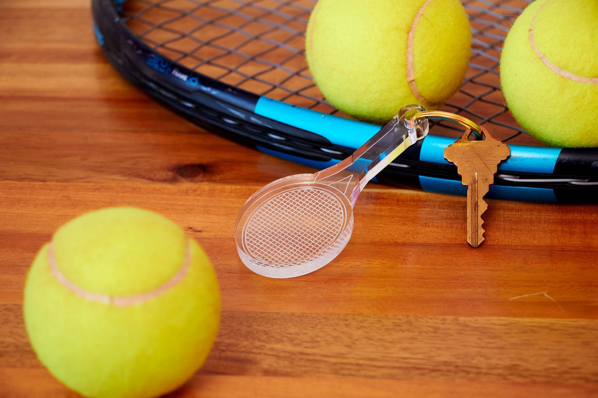 Tara Wilson Designs Giftware Keychain - Tennis Racquet