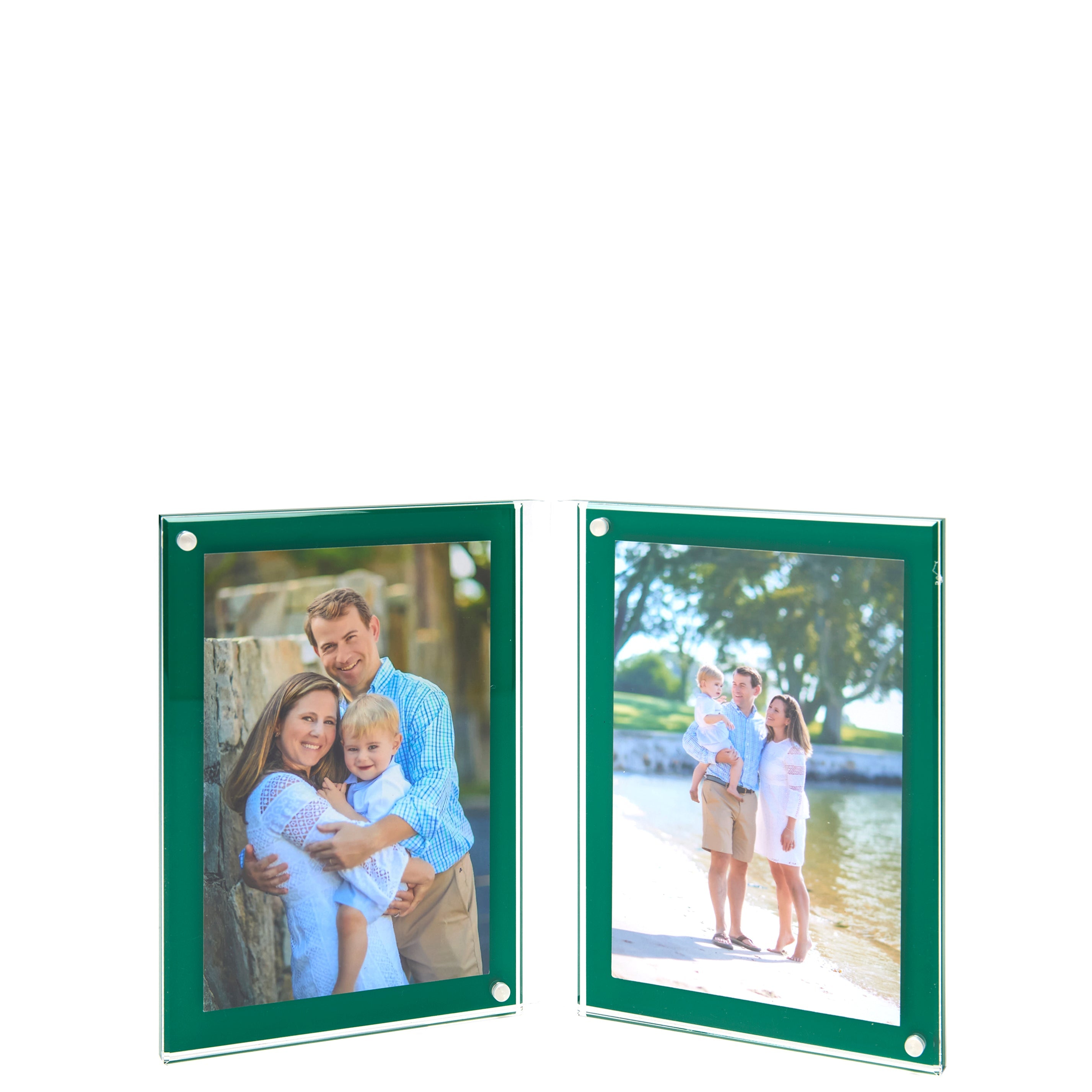 Tara Wilson Designs Giftware Large Double Frame - Green