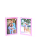 Tara Wilson Designs Giftware Large Double Frame - Pastel Pink
