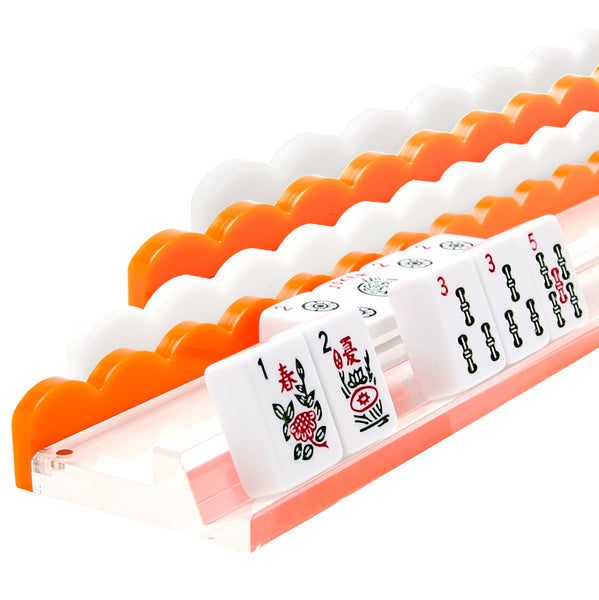 Tara Wilson Designs Giftware Mahjong Racks - Orange & White - PreOrder Shipping Mid/Late Feb.