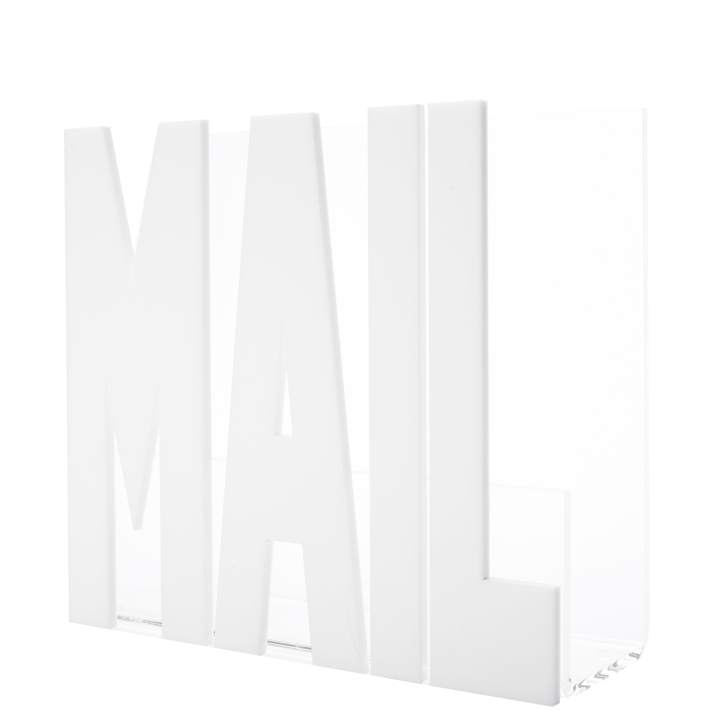 Tara Wilson Designs Giftware Mail Holder - White