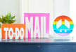 Tara Wilson Designs Giftware Mail Holder - White