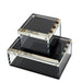 Tara Wilson Designs Giftware Photo Box - 4" X 4" - Black