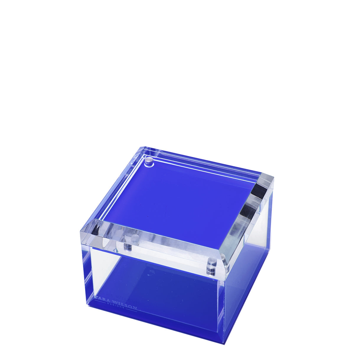 Tara Wilson Designs Giftware Photo Box - 4" X 4" - Blue