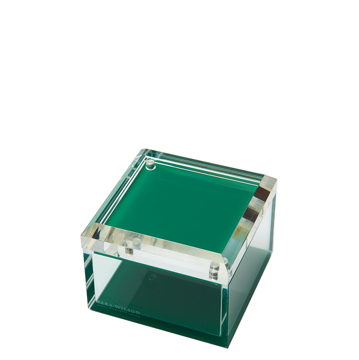 Tara Wilson Designs Giftware Photo Box - 4" X 4" - Green