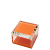 Tara Wilson Designs Giftware Photo Box - 4" X 4" - Orange