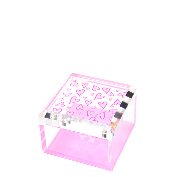 Tara Wilson Designs Giftware Photo Box - 4" X 4" - Pink Heart