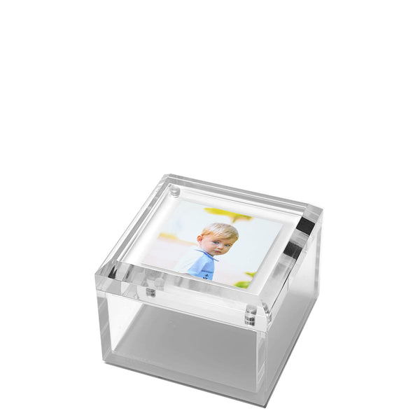 Tara Wilson Designs Giftware Photo Box - 4" X 4" - Printed White