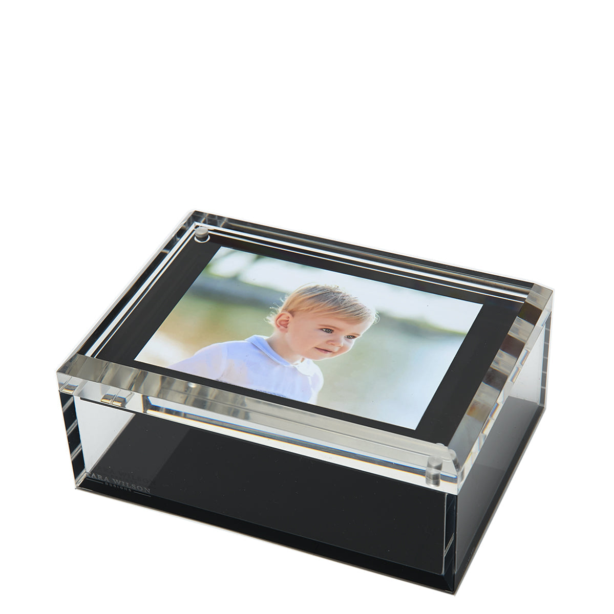 Tara Wilson Designs Giftware Photo Box - 5" X 7" - Black