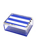 Tara Wilson Designs Giftware Photo Box - 5" X 7"  Blue & White Stripe