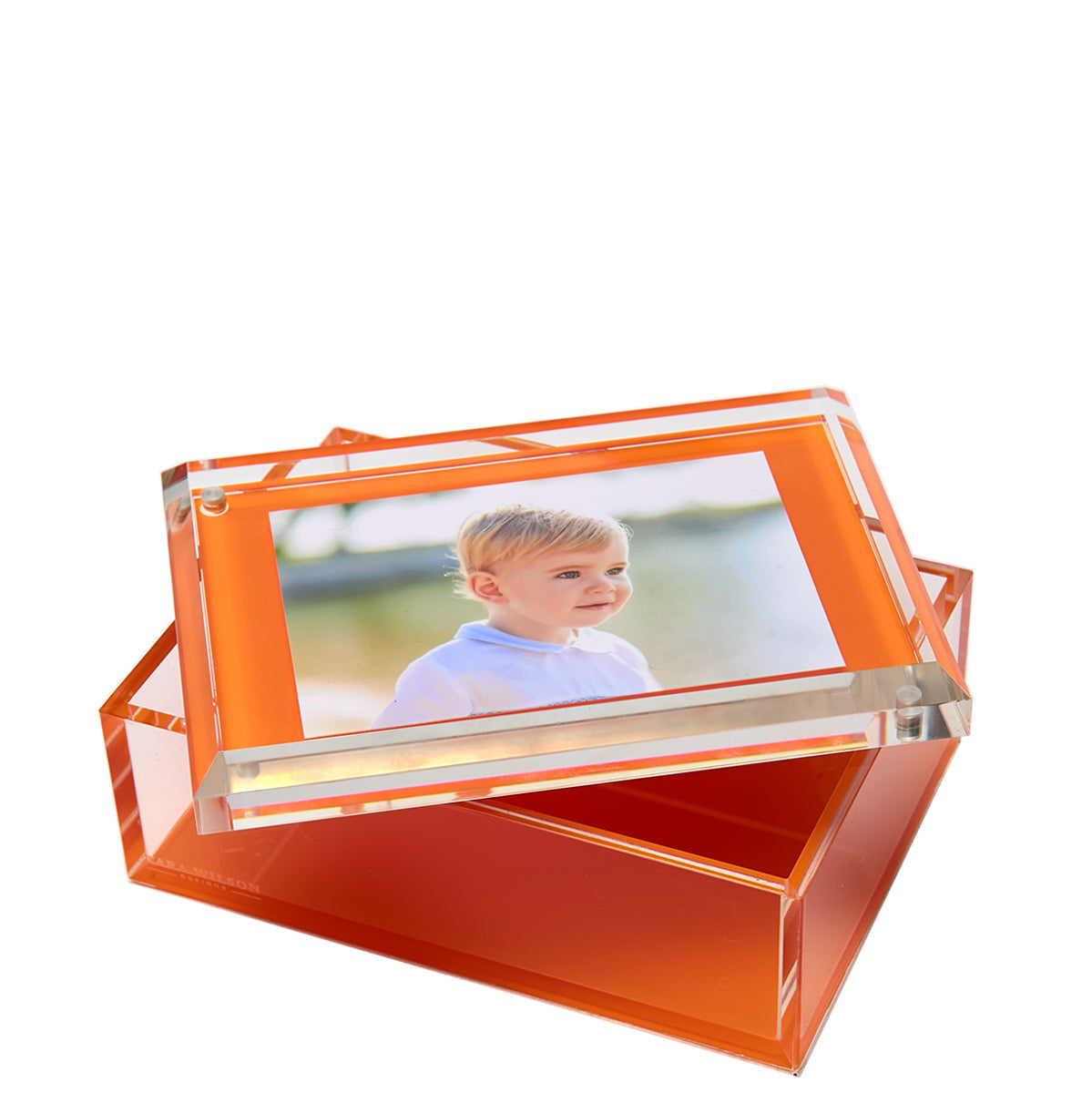Tara Wilson Designs Giftware Photo Box - 5" X 7" - Orange