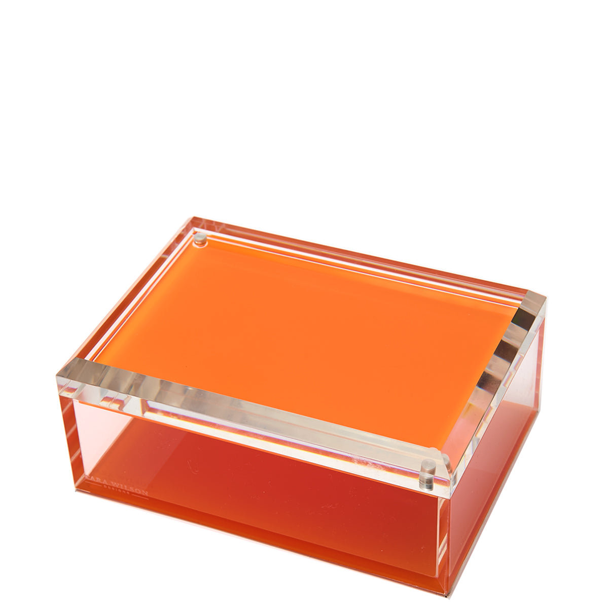 Tara Wilson Designs Giftware Photo Box - 5" X 7" - Orange