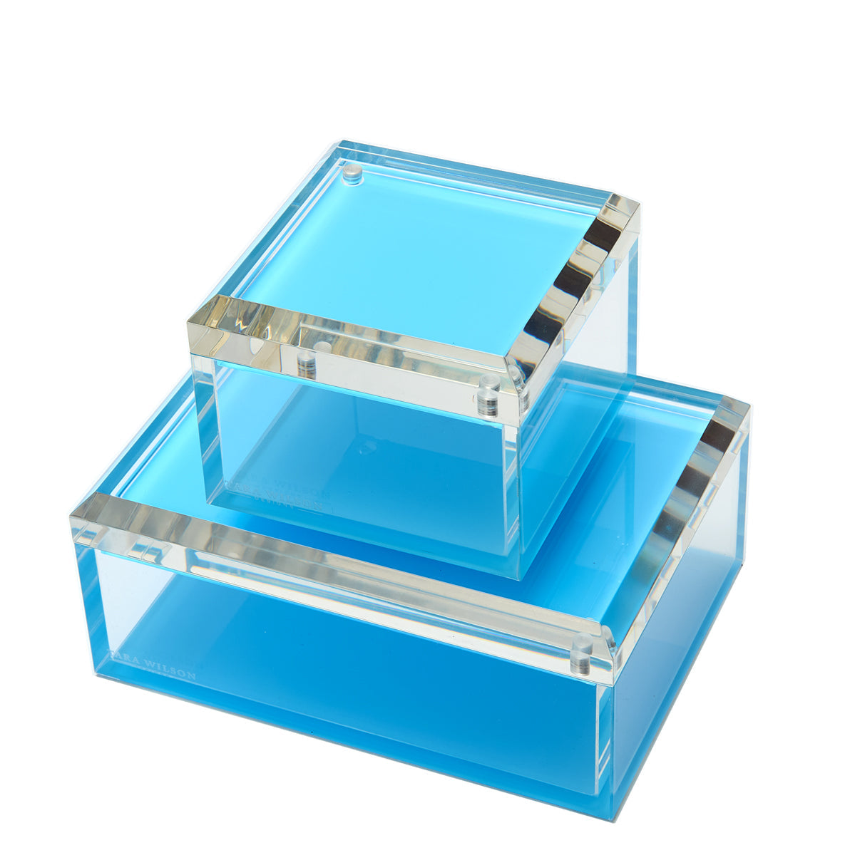 Tara Wilson Designs Giftware Photo Box - 5" X 7"  Pastel Blue