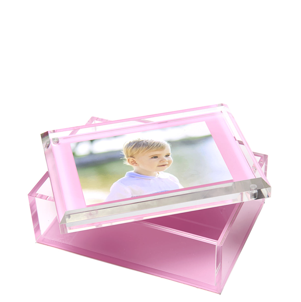Tara Wilson Designs Giftware Photo Box - 5" X 7"  Pastel Pink