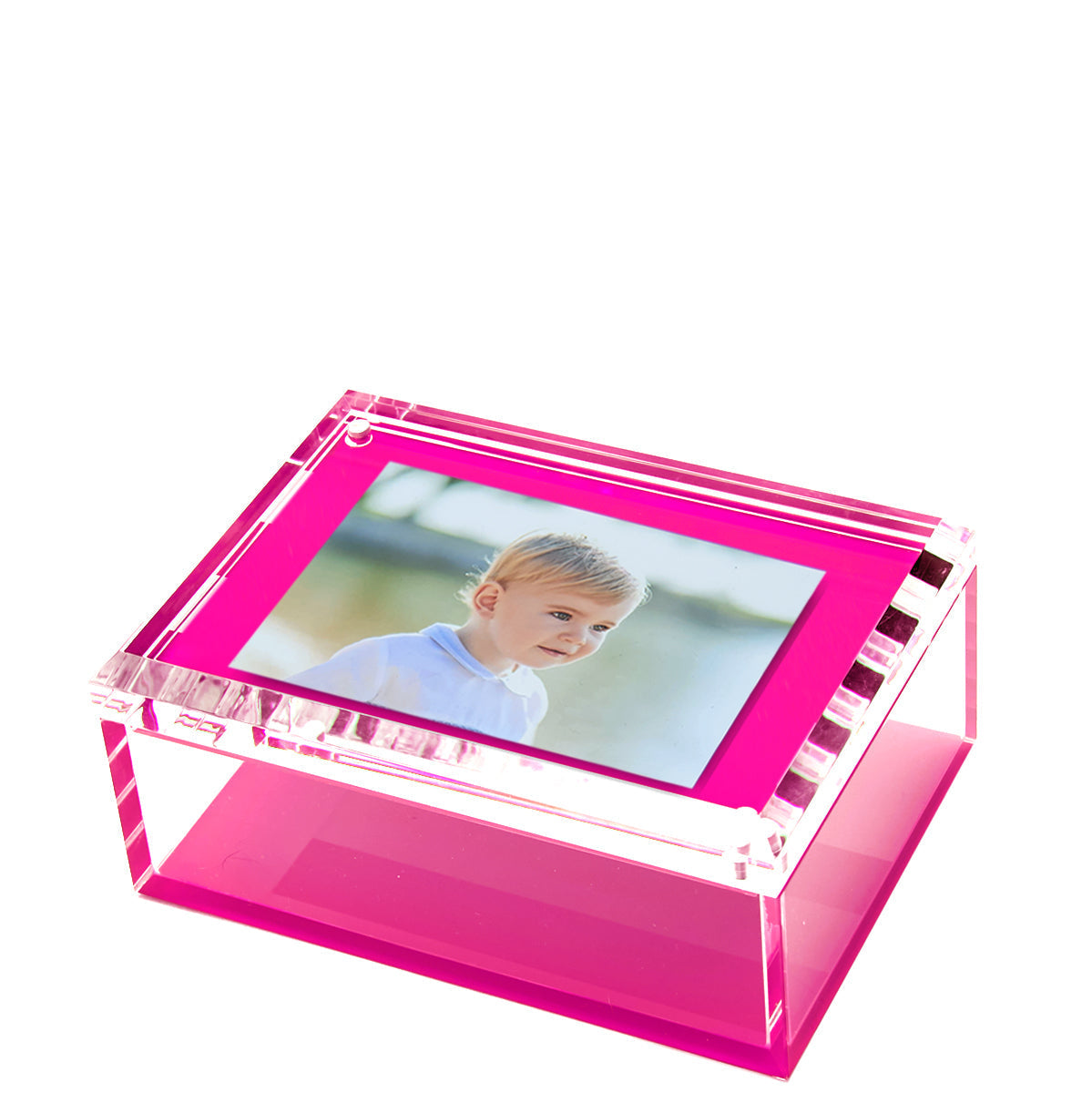 Tara Wilson Designs Giftware Photo Box - 5" X 7" - Pink