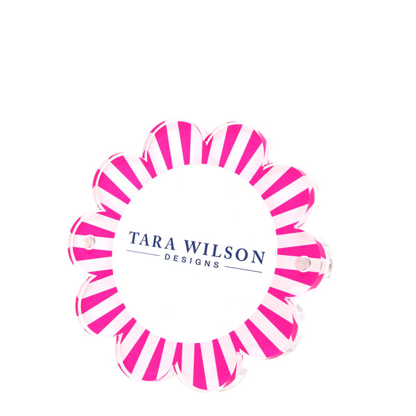 Tara Wilson Designs Picture Frames Pink & White Acrylic Daisy Frame