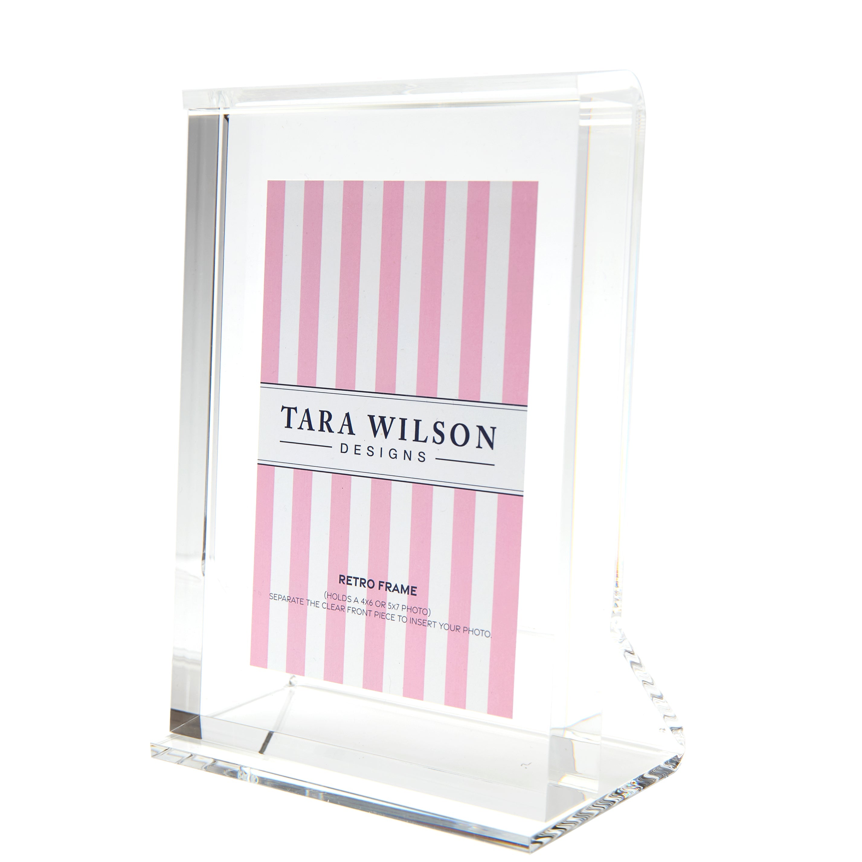 Tara Wilson Designs Picture Frames Retro Frame - Clear
