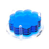 Tara Wilson Designs Giftware Sapphire Blue Acrylic Scallop Drink Coasters