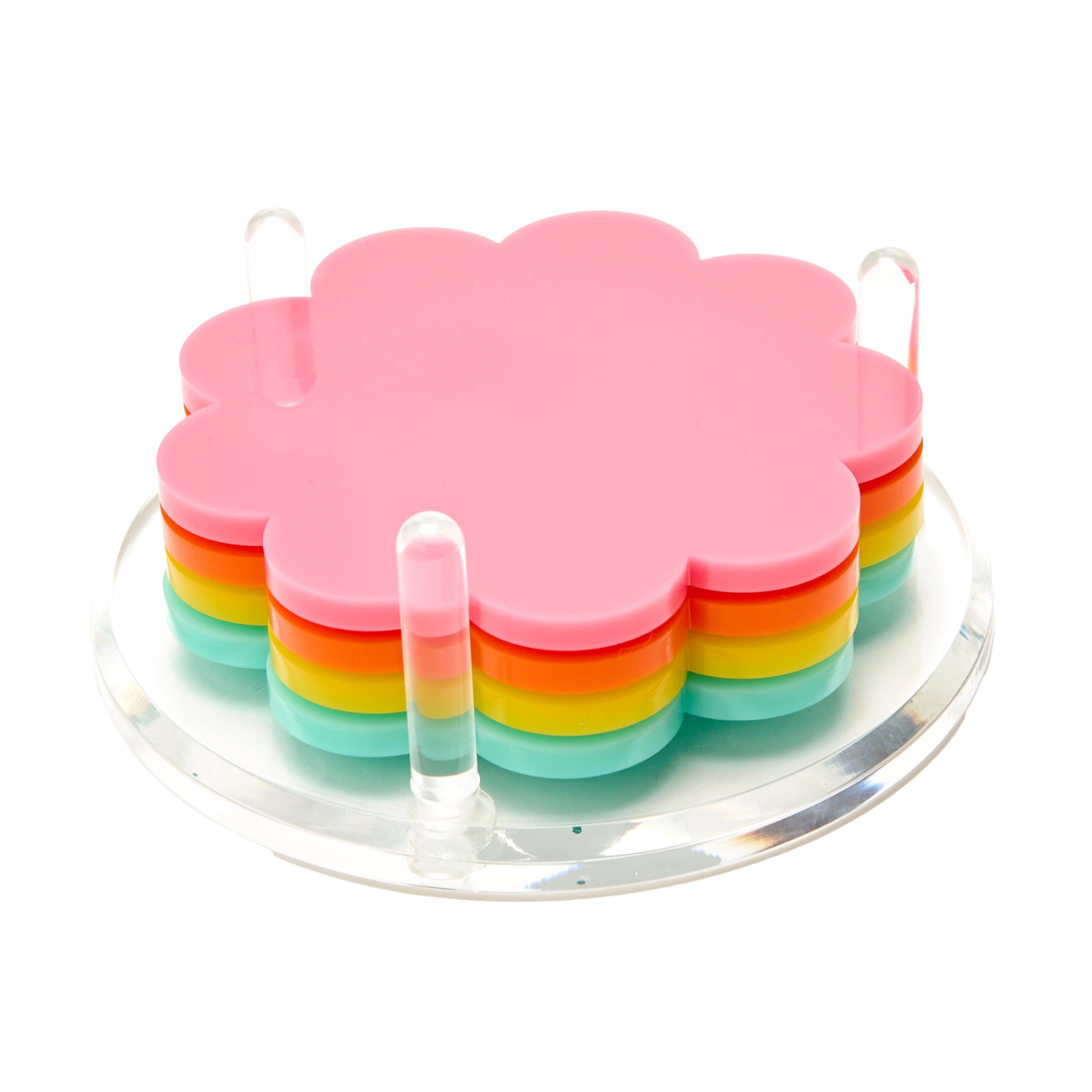 Tara Wilson Designs Giftware Scallop Drink Coasters - Retro