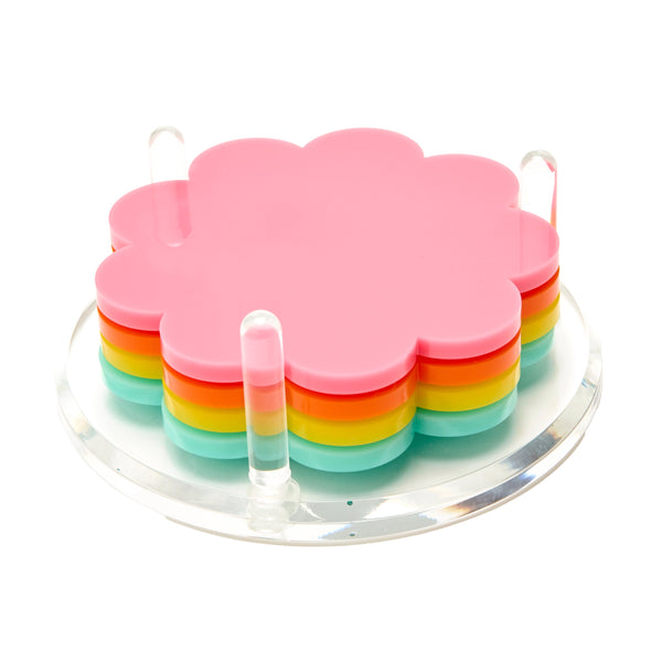 Tara Wilson Designs Giftware Scallop Drink Coasters - Retro