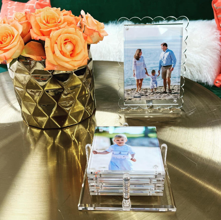 Tara Wilson Designs Giftware Scallop Frame 5x7 / 4x6 - Clear
