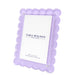 Tara Wilson Designs Giftware Scallop Frame 5x7 / 4x6 - Lavender