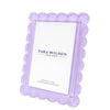 Tara Wilson Designs Giftware Scallop Frame 5x7 / 4x6 - Lavender