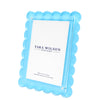 Tara Wilson Designs Giftware Scallop Frame 5x7 / 4x6 - Pastel Blue