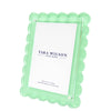 Tara Wilson Designs Giftware Scallop Frame 5x7 / 4x6 - Pastel Green