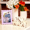Tara Wilson Designs Picture Frames Scallop Frame 5x7 / 4x6 - Pastel Pink