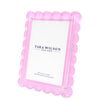 Tara Wilson Designs Giftware Scallop Frame 5x7 / 4x6 - Pastel Pink