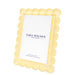 Tara Wilson Designs Giftware Scallop Frame 5x7 / 4x6 - Pastel Yellow