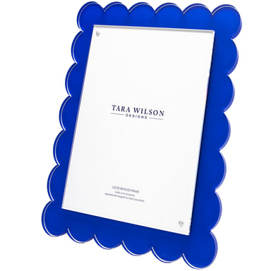 Tara Wilson Designs Picture Frames Scallop Frame - 8 X 10 - Blue