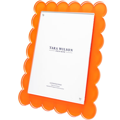 Tara Wilson Designs Picture Frames Scallop Frame - 8 X 10 - Orange